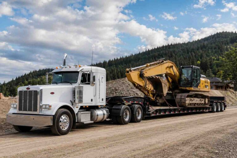 lowboy trailer transport in Oregon